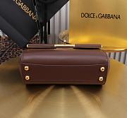 Okify Dolce & Gabbana Marlene Bag In Dark Brown 18x10.6x7cm - 5
