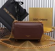 Okify Dolce & Gabbana Marlene Bag In Dark Brown 18x10.6x7cm - 4
