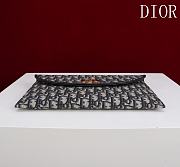 Okify Dior 30 Montaigne Blue Oblique Avenue Pouch With Flap 30x2x18cm - 5