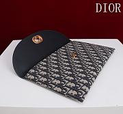 Okify Dior 30 Montaigne Blue Oblique Avenue Pouch With Flap 30x2x18cm - 2
