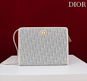 Okify Dior 30 Montaigne Dea Pouch In Gray Oblique 30cm - 1