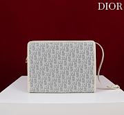 Okify Dior 30 Montaigne Dea Pouch In Gray Oblique 30cm - 2