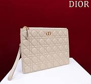 Okify Dior Caro Pouch In Beige Matte 30cm - 5