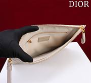 Okify Dior Caro Pouch In Beige Matte 30cm - 4