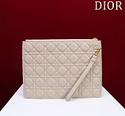 Okify Dior Caro Pouch In Beige Matte 30cm - 3