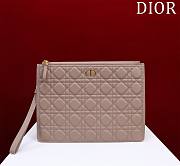 Okify Dior Caro Pouch In Light Pink Matte 30cm - 1