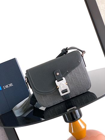 Okify Dior Small Saddle Messenger Bag With Flap For Men 23x17.5x6cm 