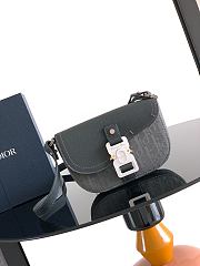 Okify Dior Small Saddle Messenger Bag With Flap For Men 19.5x13x4.3cm - 1
