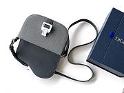 Okify Dior Small Saddle Messenger Bag With Flap For Men 19.5x13x4.3cm - 5