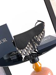 Okify Dior Saddle Bag In Blue Oblique For Men 26x17x5cm - 1