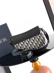 Okify Dior Saddle Bag In Blue Oblique For Men 26x17x5cm - 4