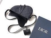 Okify Dior Saddle Bag In Black Oblique For Men 26x17x5cm - 4