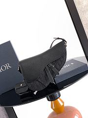 Okify Dior Saddle Bag In Black Oblique For Men 26x17x5cm - 1