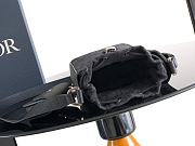 Okify Dior Mini Bucket Bag In Black Oblique And Calfskin For Men 22x13.5x7cm - 6