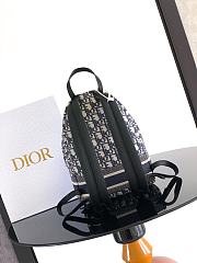 Okify Dior Mini Backpack In Blue Oblique 21.5x13x31.5cm - 4