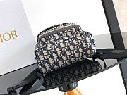 Okify Dior Mini Backpack In Blue Oblique 21.5x13x31.5cm - 3