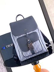 Okify Dior Saddle Backpack In Blue Oblique 41x26.5x14cm - 1