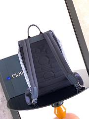 Okify Dior Saddle Backpack In Blue Oblique 41x26.5x14cm - 6