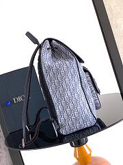 Okify Dior Saddle Backpack In Blue Oblique 41x26.5x14cm - 3