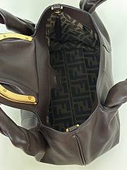 Okify Fendi Spy Small Bag In Dark Brown 32x12x18cm - 6