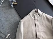 Okify Brunello Cucinelli White Bomber Jacket With Quilted Lining For Men  - 4