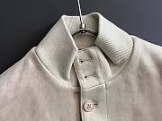 Okify Brunello Cucinelli White Bomber Jacket With Quilted Lining For Men  - 3