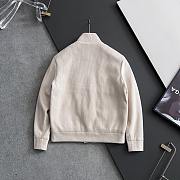 Okify Brunello Cucinelli White Bomber Jacket With Quilted Lining For Men  - 2