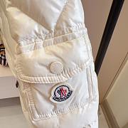 Okify Moncler White Waist Adjustable Down Jacket For Kids  - 3