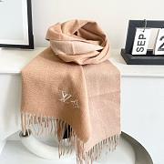 Okify Louis Vuitton Nude Cashmere Scarf 180x32cm - 4