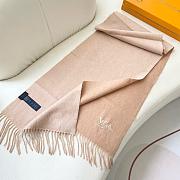 Okify Louis Vuitton Nude Cashmere Scarf 180x32cm - 3