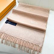 Okify Louis Vuitton Nude Cashmere Scarf 180x32cm - 2