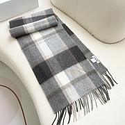 Okify Loewe Gray Cashmere Scarf 180x38cm - 5