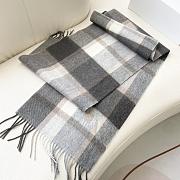 Okify Loewe Gray Cashmere Scarf 180x38cm - 3