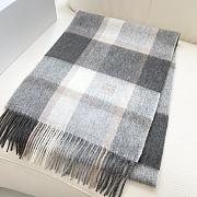 Okify Loewe Gray Cashmere Scarf 180x38cm - 2