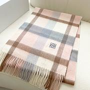Okify Loewe Pink Cashmere Scarf 180x38cm - 6