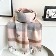 Okify Loewe Pink Cashmere Scarf 180x38cm - 5