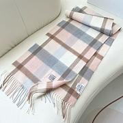 Okify Loewe Pink Cashmere Scarf 180x38cm - 2
