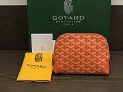 Okify Goyard Vendôme Cosmetic Pouch In Orange 18x13.5x7cm - 1