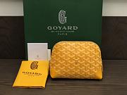 Okify Goyard Vendôme Cosmetic Pouch In Yellow 18x13.5x7cm - 1