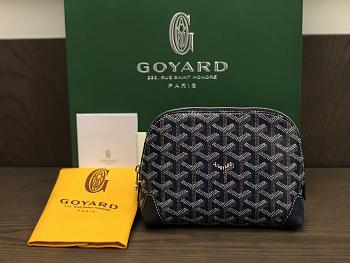 Okify Goyard Vendôme Cosmetic Pouch In Dark Blue 18x13.5x7cm