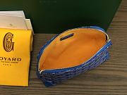 Okify Goyard Vendôme Cosmetic Pouch In Blue 18x13.5x7cm - 5