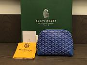 Okify Goyard Vendôme Cosmetic Pouch In Blue 18x13.5x7cm - 1
