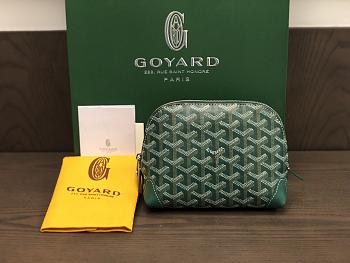 Okify Goyard Vendôme Cosmetic Pouch In Green 18x13.5x7cm