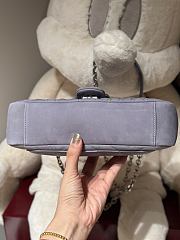 Okify Gucci Marmont Bag In Gray Suede 26x15x7cm - 5
