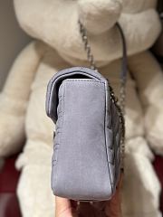 Okify Gucci Marmont Bag In Gray Suede 26x15x7cm - 3