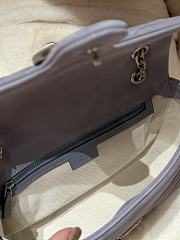 Okify Gucci Marmont Bag In Gray Suede 26x15x7cm - 4