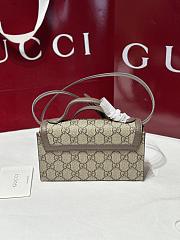 Okify Gucci Padlock Bag In Beige Canvas And Brown 18.5x11x5cm - 5