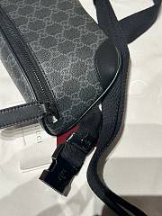Okify Gucci GG Emblem Waist Bag In Black 28x17x6cm - 6