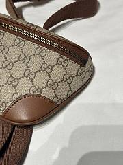 Okify Gucci GG Emblem Waist Bag In Brown 28x17x6cm - 5