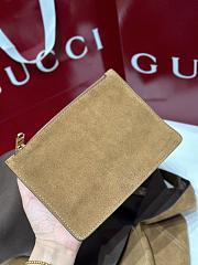 Okify Gucci Softbit Bag In Brown Suede 46x26x16cm - 3